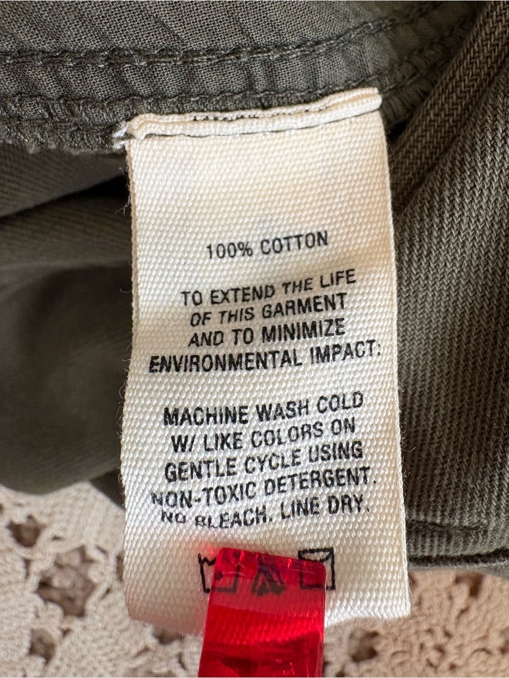 Alex Mill 9th Street Pant Military Olive 100% Cotton Slight Barrel Leg Size 4 - Picture 6 of 11